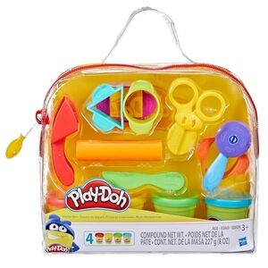 Play-Doh Starter Set 9-Piece Kit with Storage Tote & 4 Modeling Compound Cans